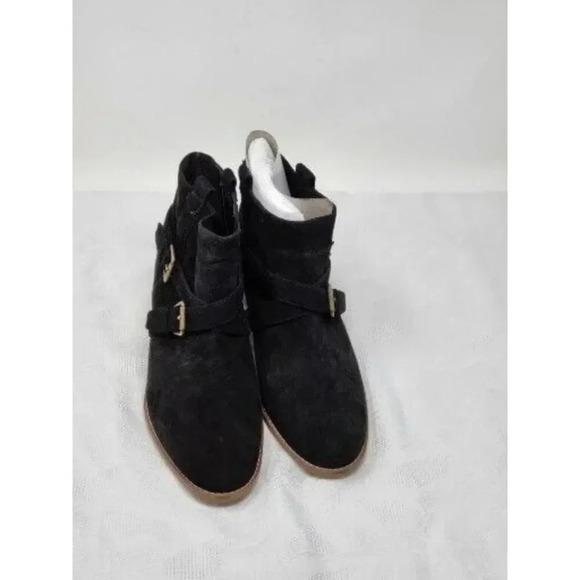 Cole Haan 255303 Womens Jensynn Pull-on Suede Booties Black Size 9 B - Picture 2 of 8